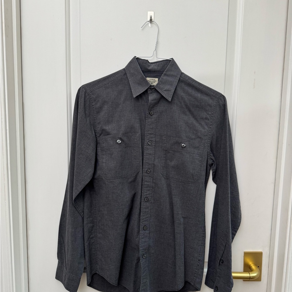 J. Crew Gray Casual Button Down Shirt